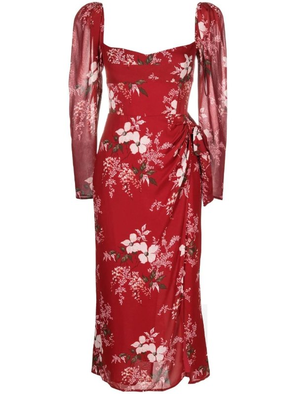 Theo floral-print dress