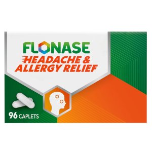 Flonase Headache and Allergy Relief Caplets with Acetaminophen 325 mg, Chlorpheniramine Maleate 4 mg and Phenylephrine HCl 10 mg Per 2 Caplet Dose - 96 Caplets