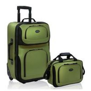 U.S. Traveler Rio 2-Piece Carry-On expandable Luggage Set