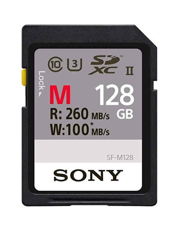 新款 M系列 128GB SDXC UHS-II 存储卡