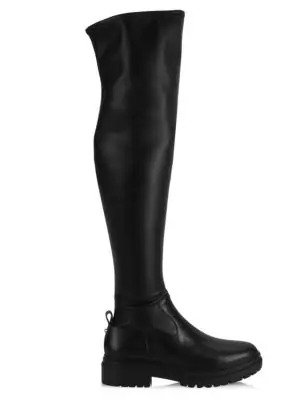 Cyrus Over-The-Knee Lug-Sole Boots