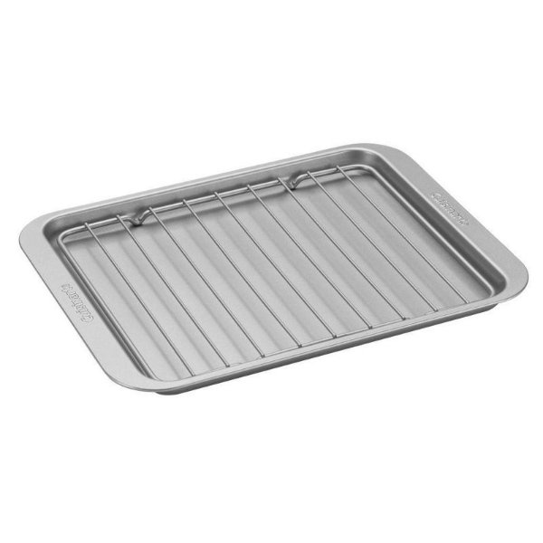 Non-Stick Toaster Oven Broiler Pan with Rack AMB-TOBPRKT