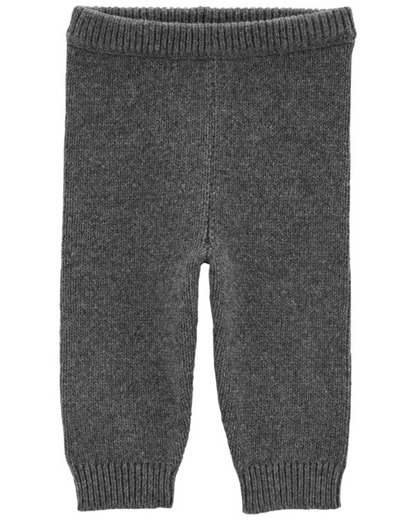 Baby Charcoal Sweater Knit Pants