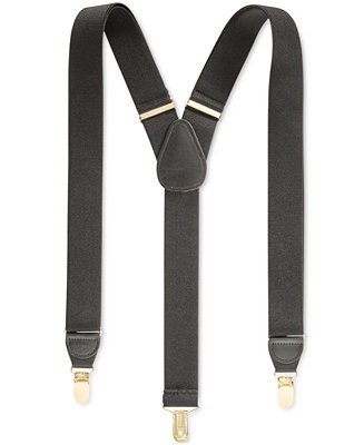 Men's Solid Suspenders, Created for Macy's