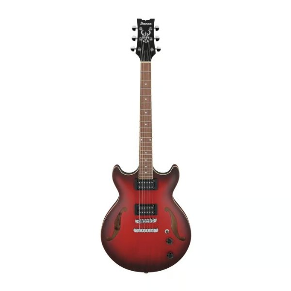 Ibanez AM53 Artcore Series 6-String Hollow-Body Electric Guitar (Right-Handed, Sunburst Red Flat)