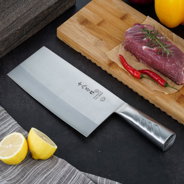 BA ZI ZUO Kitchen Knife 8 Inches Versatile Butcher Cleaver Chopper Knife Slicing Meat Chopping Bones for Home Kitchen and Restaurant
