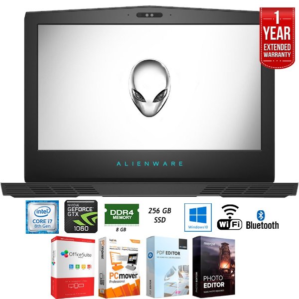 15.6'' 游戏笔记本(i7-8750H, 1060, 8GB, 256GB)