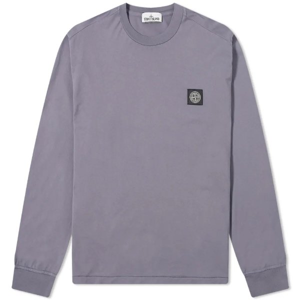 Patch Long Sleeve TeePewter Grey