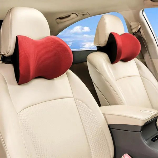 Car Four Seasons Universal Ice Silk Pillow Neck Protector Memory Foam Car Headrest | Don't Miss These Great Deals | Temu