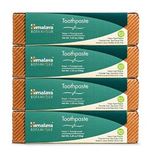 Himalaya Neem and Pomegranate Flouride -free Toothpaste, 5.29 Ounce (4 Pack)