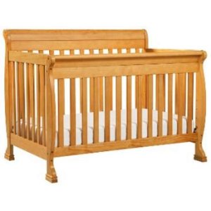 DaVinci Kalani 4-in-1 Convertible Crib with Toddler Rail, Honey Oak
