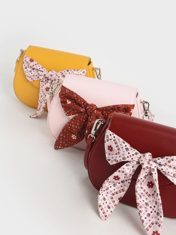 Yellow Summer 2020 Responsible Collection: Girls' Bandana Print Bow Crossbody Bag