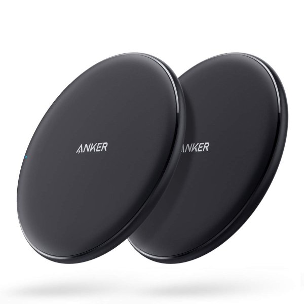 PowerWave Qi-Certified Wireless Charger Pad, 2-Pack
