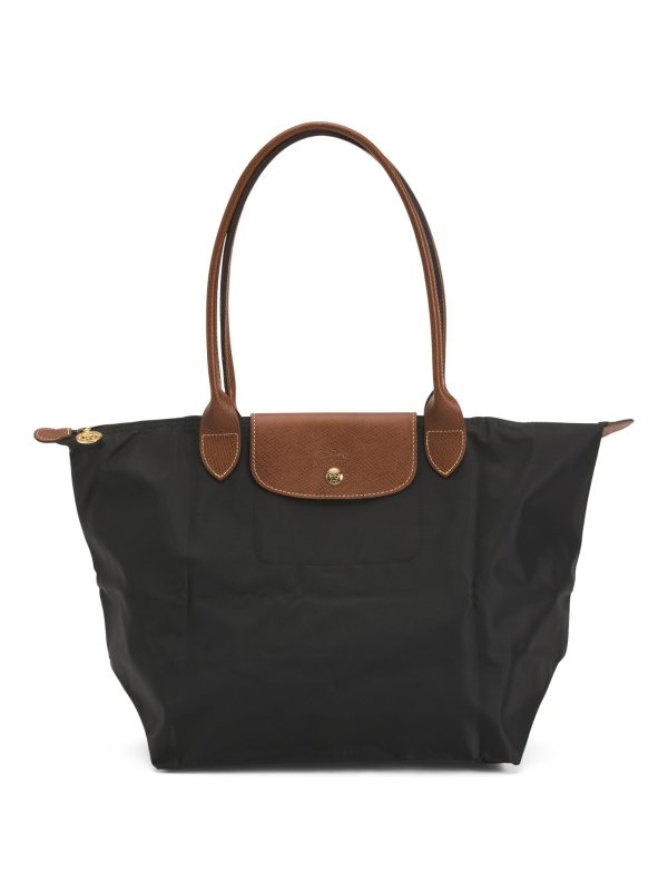 Nylon Classic Le Pliage Small Tote With Leather Trim | Handbags | Marshalls