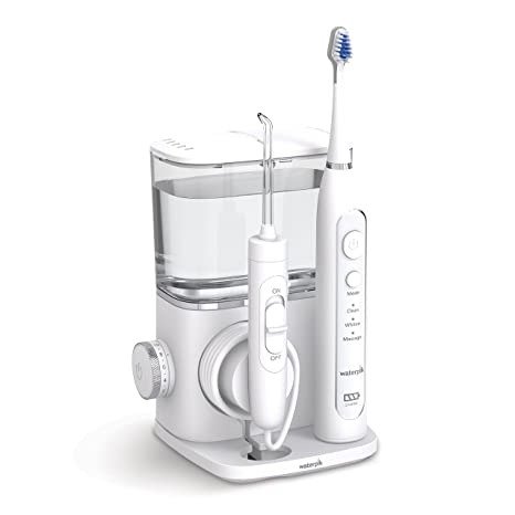 CC-01 Complete Care 9.0 Sonic Electric Toothbrush with Water Flosser, White, 11 Piece Set