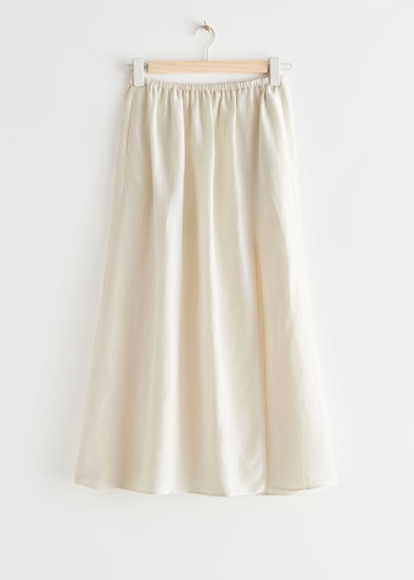 Wide Midi Skirt