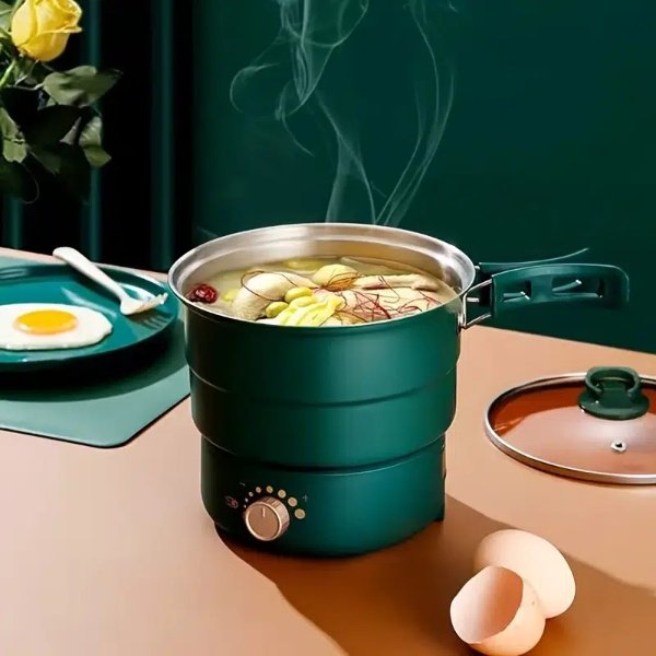Bear Electric Hot Pot With Steamer Portable Pot Cooker - Temu