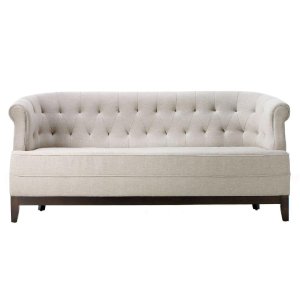 Home Decorators Collection Emma Textured Natural Polyester Chenille Sofa