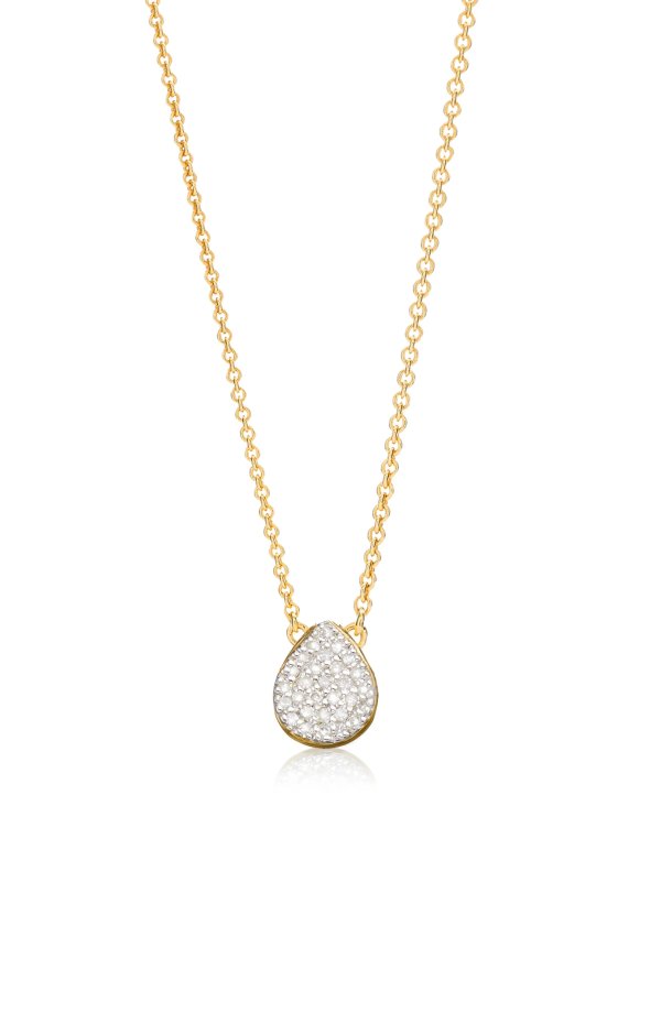 Alma Pave Diamond Pendant Necklace