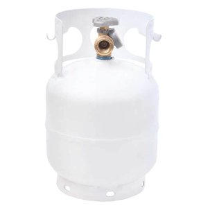 Flame King 5 Lbs. Steel Propane Cylinder with OPD Valve & Built-in Gauge