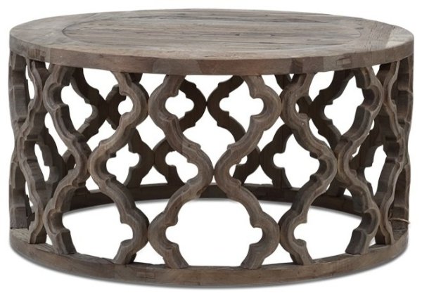 Cranleigh Moroccan-Style Reclaimed Wood Coffee Table - Mediterranean - Coffee Tables - by Houzz