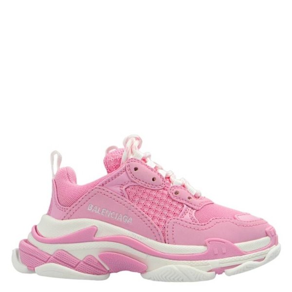 Girls Light Pink Triple S Sneakers