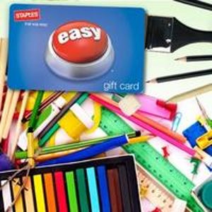For A $15 Staples Gift Card