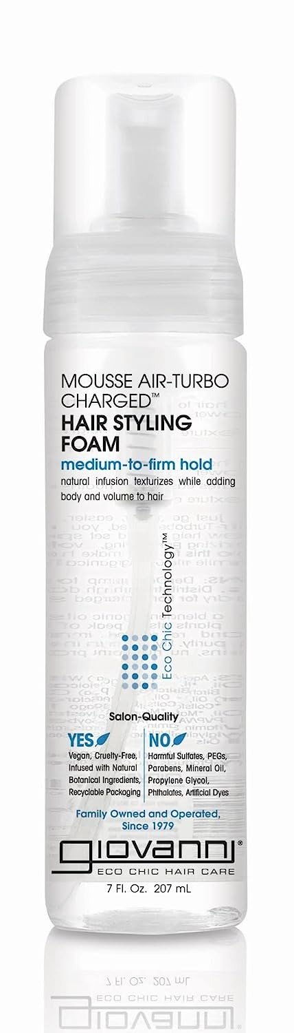 GIOVANNI Mousse Air-Turbo Charged Hair Styling Foam