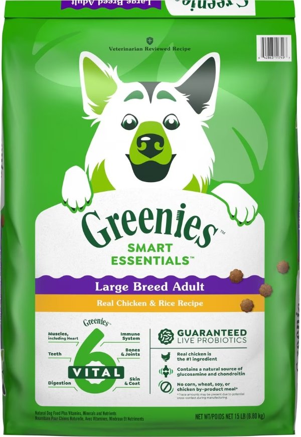 Smart Essentials Adult Large Breed High Protein Real Chicken & Rice Dry Dog Food