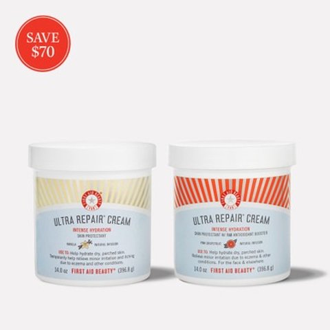 First Aid Beauty香草修复霜14oz + 葡萄柚修复霜14oz 