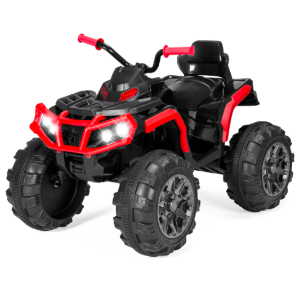 Best Choice Products 12V Kids 4-Wheeler Quad ATV Ride-On Car w/ 3.7mph Max, Headlights, AUX @ $229.99