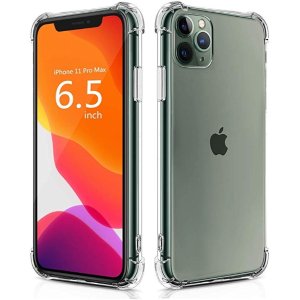 Compatible with iPhone 11 Pro Max Case 2019, Crystal Clear Case with 4 Corners Shockproof Protection Soft Scratch-Resistant TPU Cover for iPhone 11 Pro Max 6.5 inch.