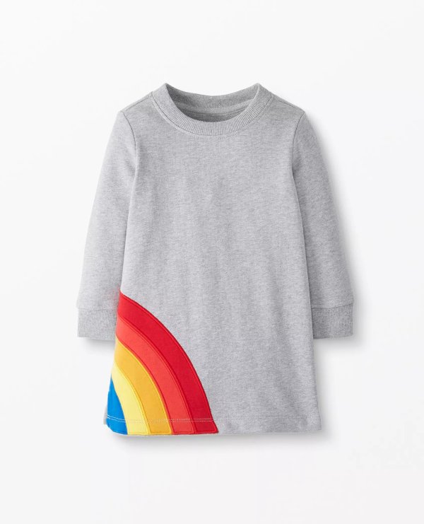 Rainbow Dress In French Terry