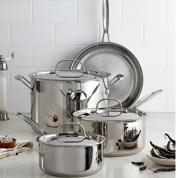 Chef's Classic Stainless Steel 7 Piece Cookware Set