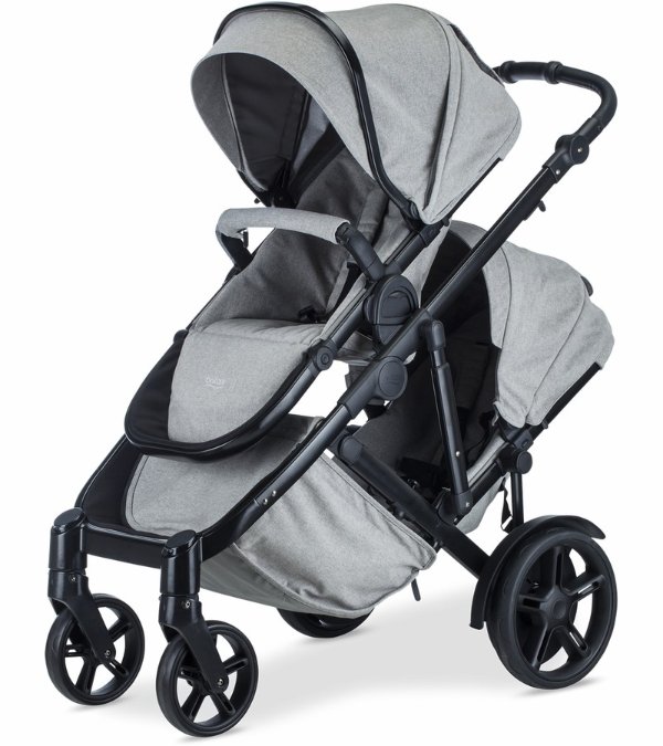 B-Ready Double Stroller - Nanotex (Moisture, Odor, and Stain Resistant Fabric)