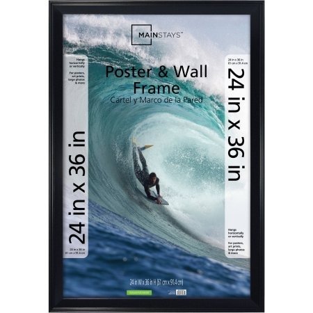 24x36 Casual Poster and Picture Frame, Black - Walmart.com