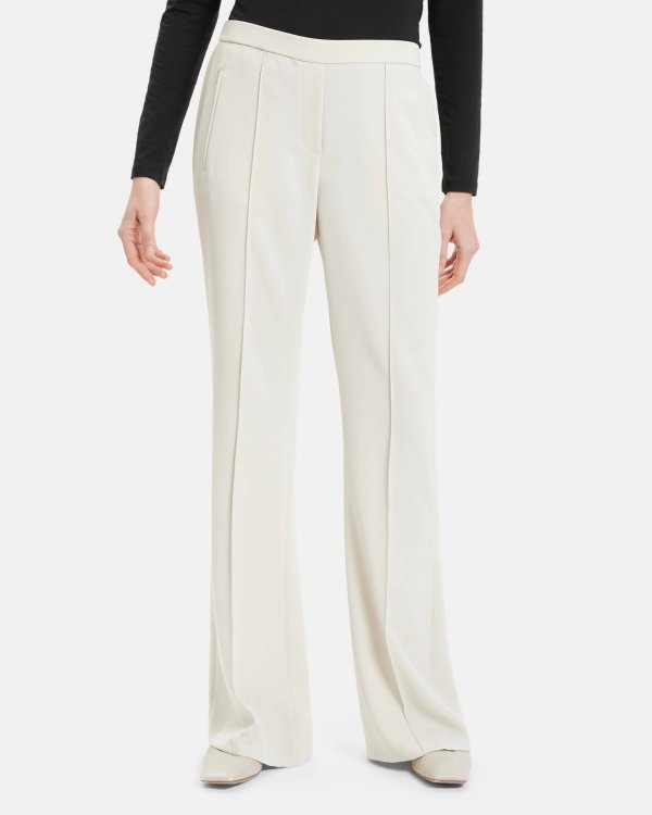 Flare Pant in Matte Twill
