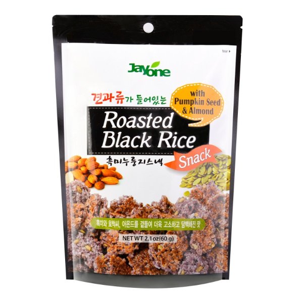 JAYONE Roasted Black Rice with Pumpkin Seed Almond 60g