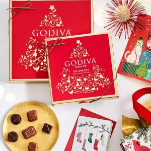 Godiva 节日巧克力礼盒特卖，松露巧克力3包$28