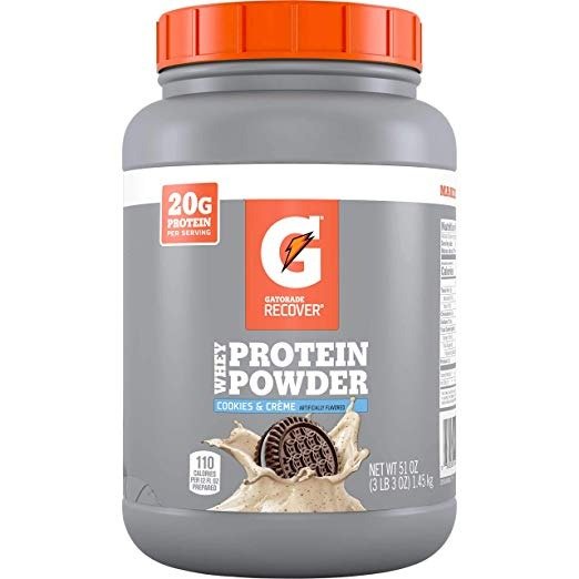 Whey Protein Powder, Cookies & Creme, 51 Oz (50 servings per canister, 20 grams of protein per serving)