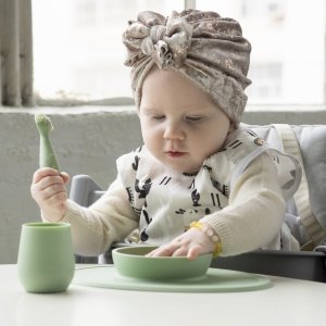 上新：EZPZ 儿童硅胶餐具特卖 宝宝饭后好干净