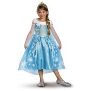 迪士尼冰雪奇缘Elsa 儿童装饰裙7-8岁