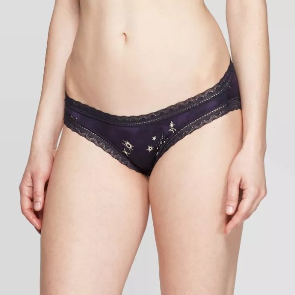 Women's Cotton Bikini Underwear with Lace - Auden&#153;