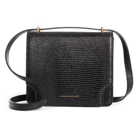 Marge Sherwood Pump Croc-Embossed Leather Top Handle Bag on SALE