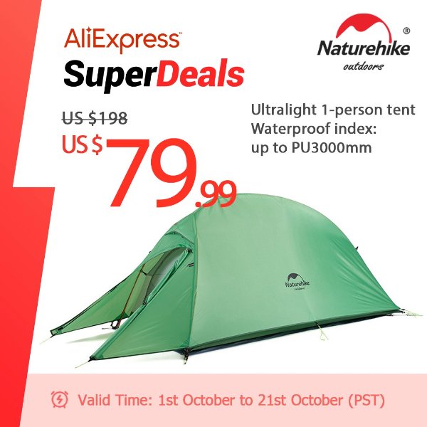 Cloud Up Series Tent Ultralight 20d Nylon Camping Tent