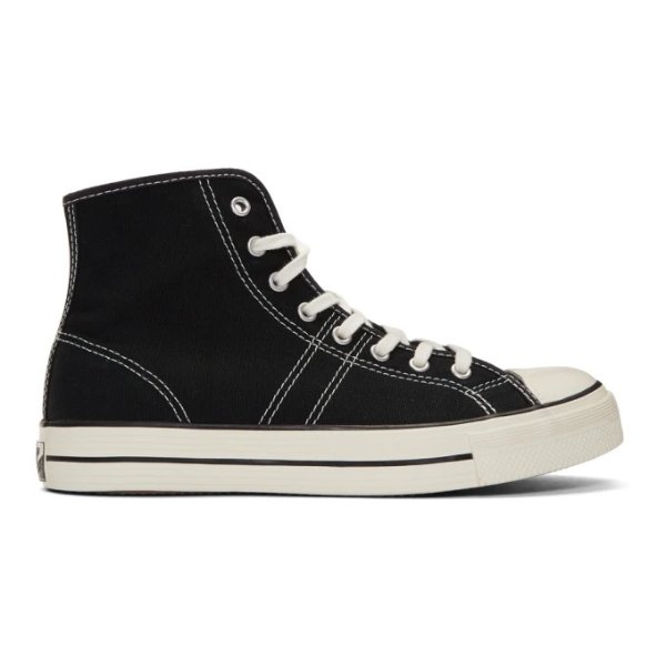 Black Lucky Star High Top Sneakers