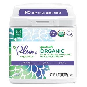 Plum Organics Grow Well Organic Infant Formula, 32 Ounce
