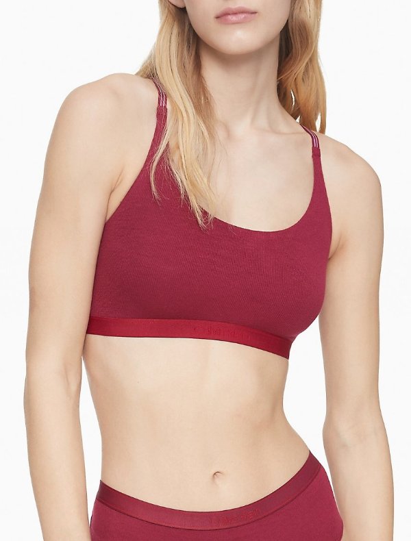 Pure Ribbed Unlined Bralette Pure Ribbed Unlined Bralette