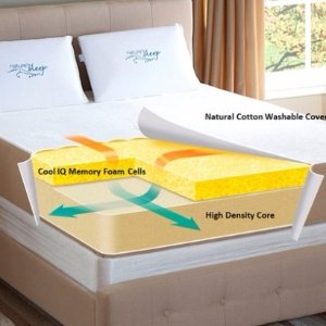 Nature's Sleep 10" Customized Comfort Gel Infused Memory-Foam Mattress with Optional Foundation