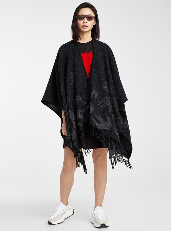 Swallow Outline poncho